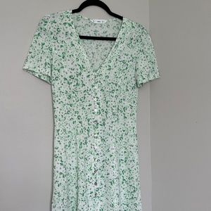 Mango Flower Print Dress